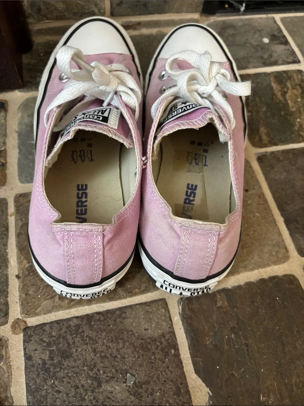 Converse Kids Low Top Canvas Sneakers - Light Pink